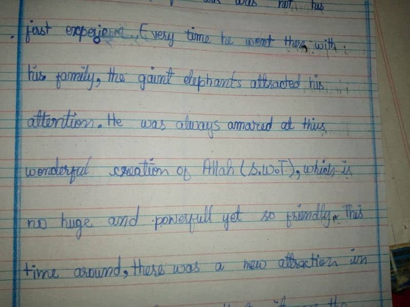 Handwriting Assignment work 1