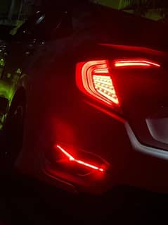 Civic X tail lights moving LED display 0