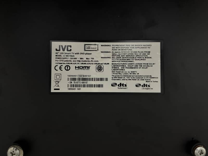 JVC Smart TV Android TV With DVD Player 1