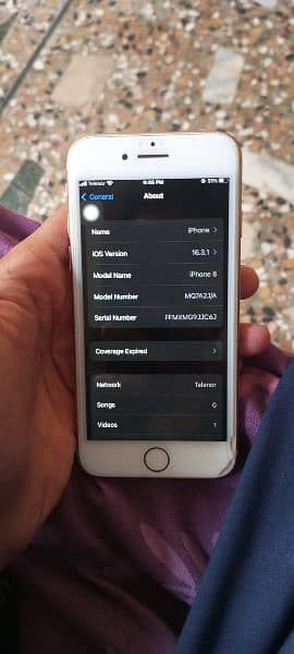 iphone 8 pta prove 64 GB back crack 2