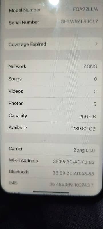 iPhone X pta proved 256gb 6