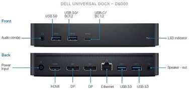 Dell Universal Docking Station USB/Type-C (Whatsapp 0339-6233342 )