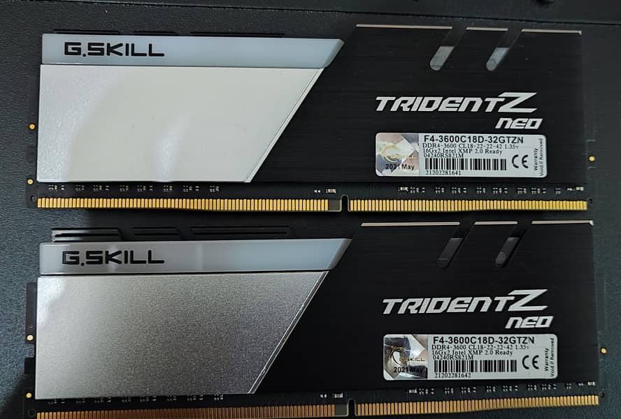 Trident Z Neo DDR4-3600 CL18-22-22-42 1.35V 32GB (2x16GB) RGB RAM 2