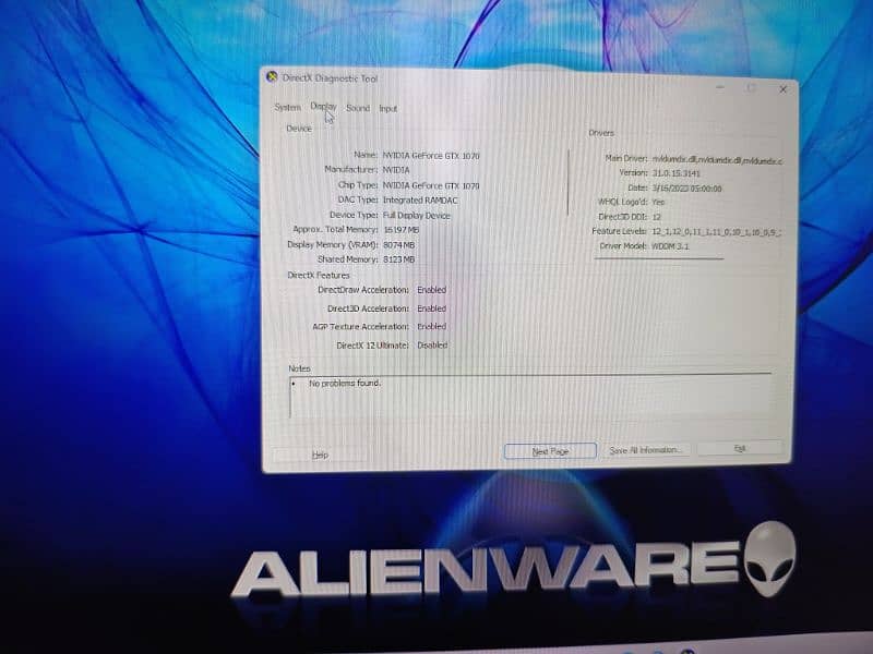 Dell Alienware 17 R5 i7 8750h with 8gb Nvidia 1070 9