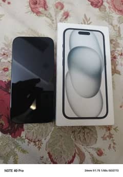 iphone 15 black with box 256gb jv