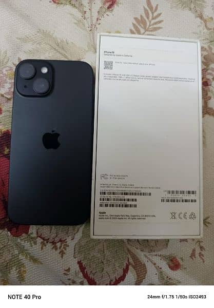 iphone 15 black with box 256gb jv 1