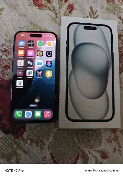 iphone 15 black with box 256gb jv 4