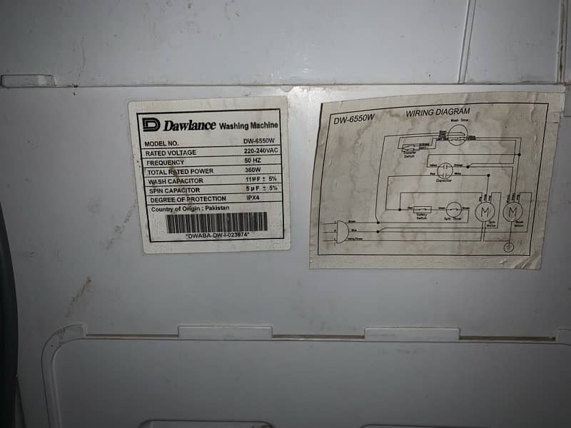 Dawlance washing machine with dryer 3