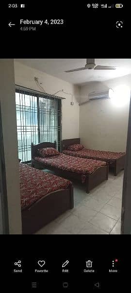 furnished Rooms available for Rent call me waqas 0308-2881758 2