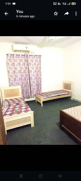 furnished Rooms available for Rent call me waqas 0308-2881758 8