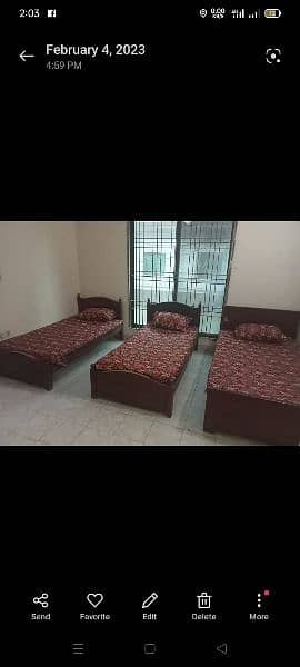 furnished Rooms available for Rent call me waqas 0308-2881758 11