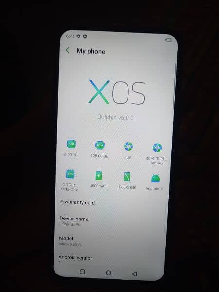 Infinix s5 pro 6gb 128gb pta approved only set  all ok 2