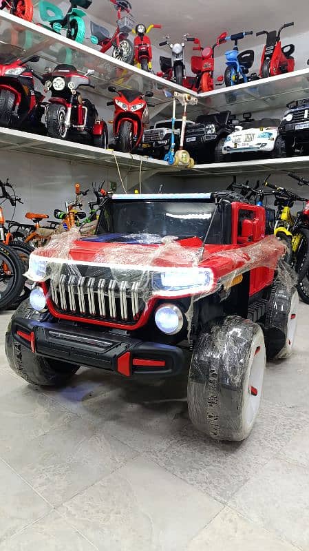 jeep kids electric battery operated RC 4×4 very biggg size superb 1