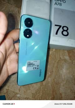 Oppo A78 box pack  condition