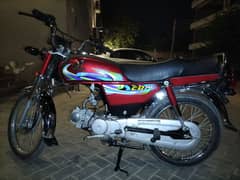 Honda 70cc model 2024 bulkul saf condition urgent sale 0