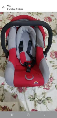 car chair baby cot