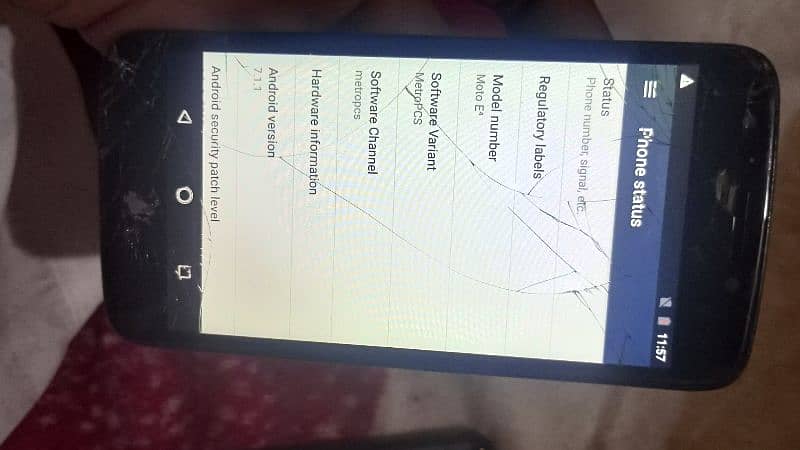 moto e4 pta approved touch galss creck working fine 6