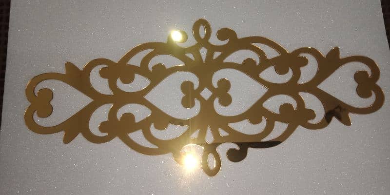 home decor acrylic Golden design 3