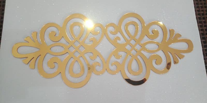 home decor acrylic Golden design 5