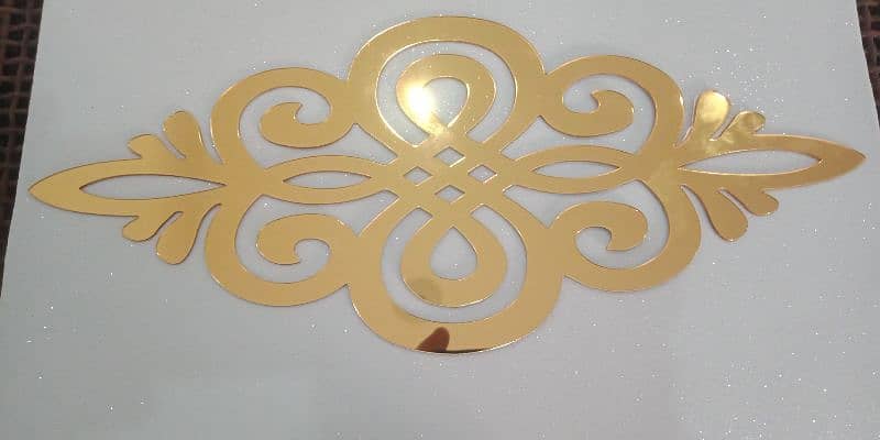 home decor acrylic Golden design 6