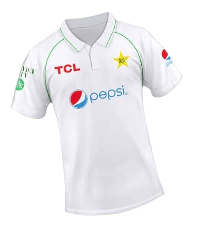 Pakistan Crciket Kit Full Kit ( Shirt+Trousers) ,Test Cricket Kit 1