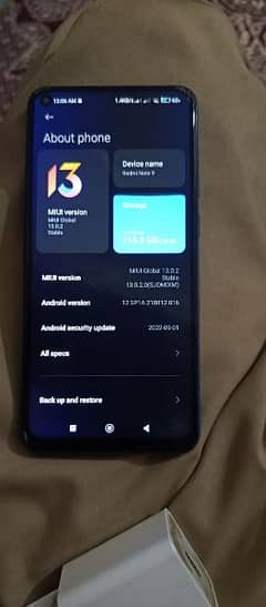 Redmi Note 9 in Excellent condition 4+2 RAM 128 gb ROM