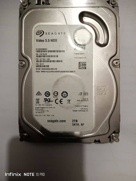 Computer Harddisk 2TB Seagate 1