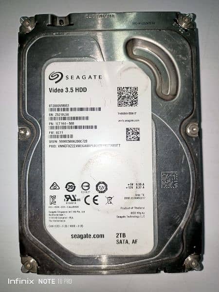 Computer Harddisk 2TB Seagate 4