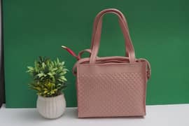 woman's PU leather textured hand bag 0