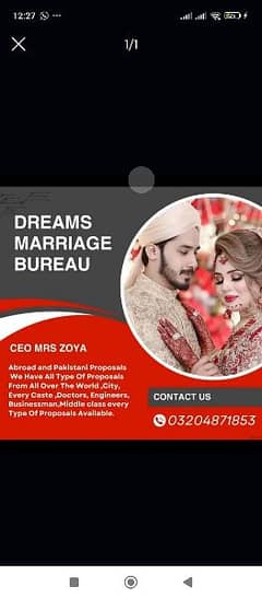 Marriage Bureau Services /Abroad Proposals/Rishta/marriage consultant 0