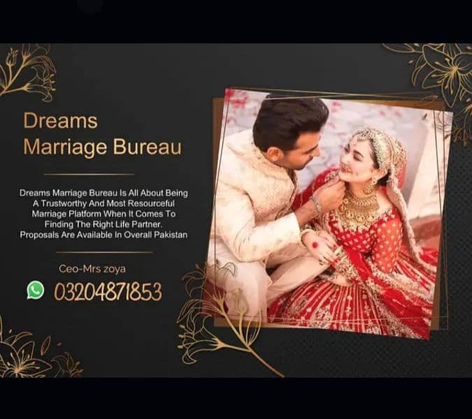 Marriage Bureau services Online rishta Pakistan & Abroad proposals 0