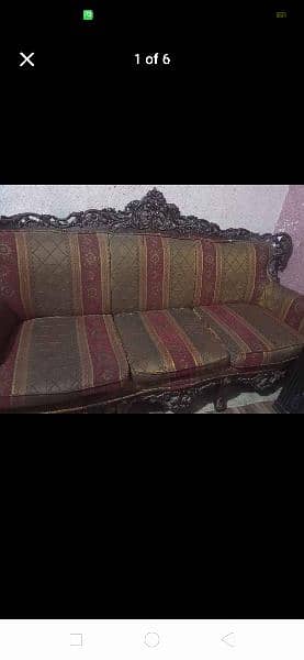 chaniyoti seesham wood se bana hai five seater sofa set 0