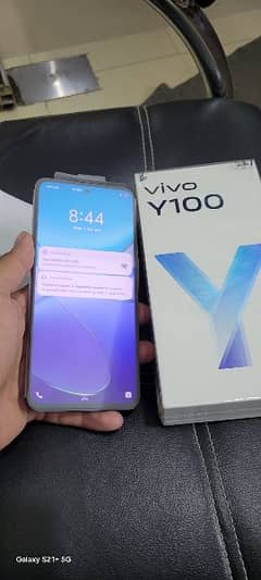 VIVO Y100 8GB 128GB only box open  OFFICIAL PTA WITH BOX ACCESSORIES