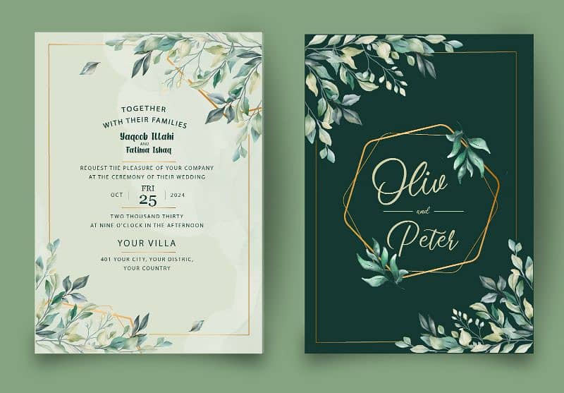 Graphic designing/wedding cards/social media work 0