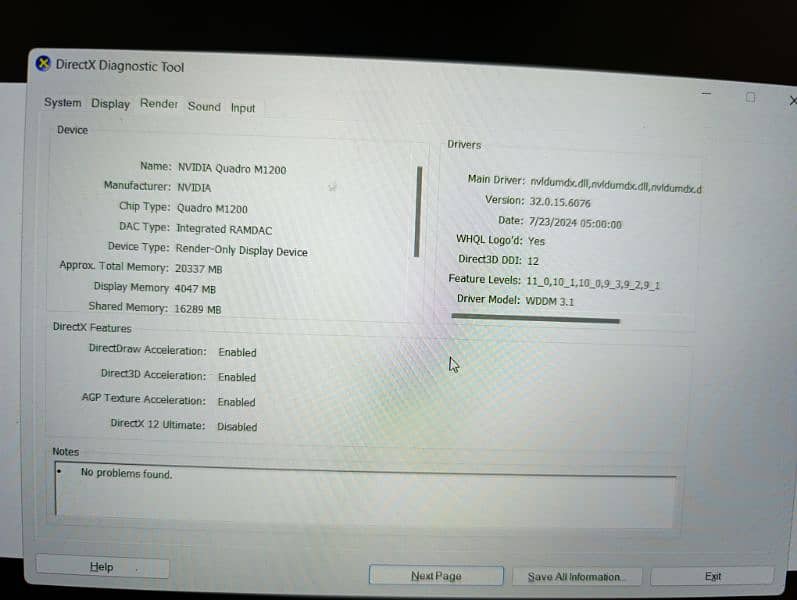 Dell Precision 5520 32GB Ram 7