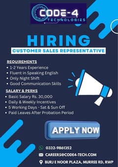 Customer Sales Representative