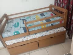 Wooden kids bed