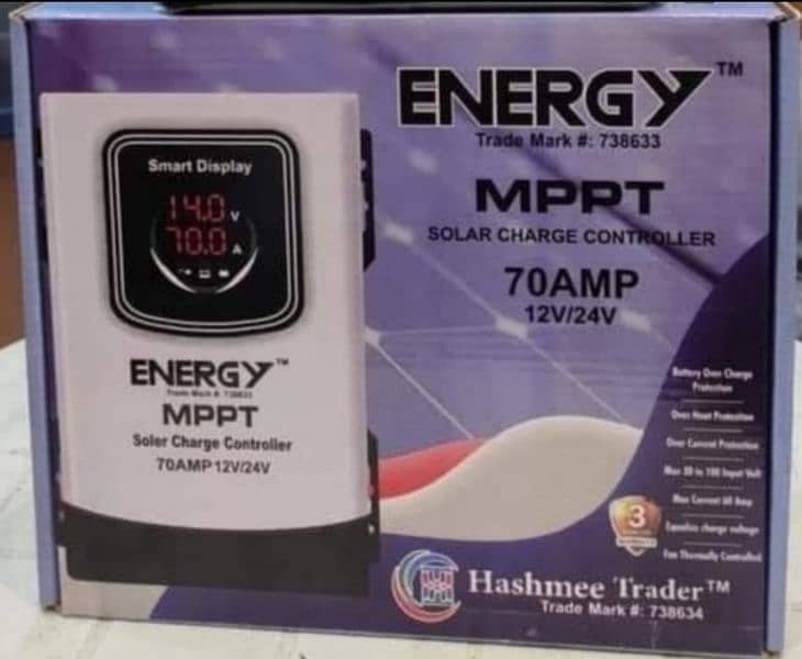 70AMP Energy Mppt solar charge controller Hybrid Non Hybrid available 2