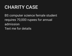 charity for needy student