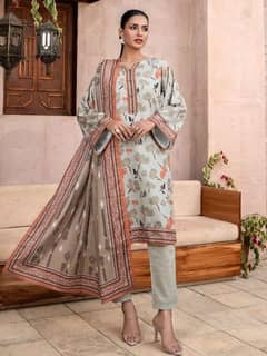 unstitch 3 piece original brand Khaddar