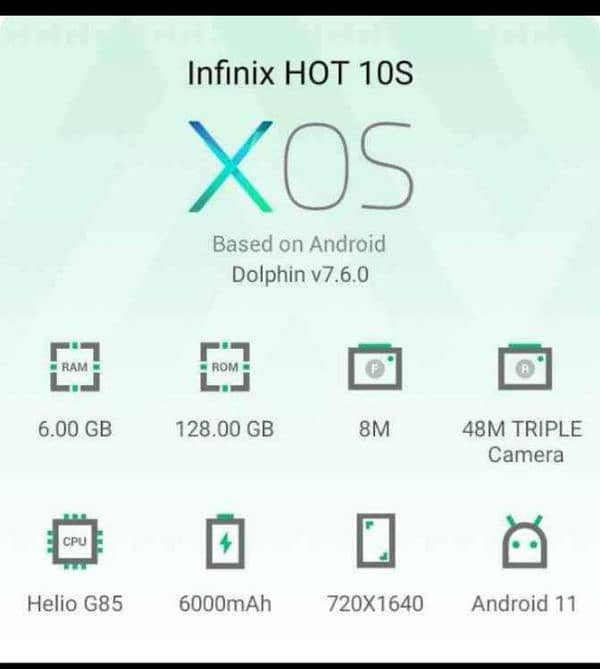 infinix hot 10s 6/128 pta 4