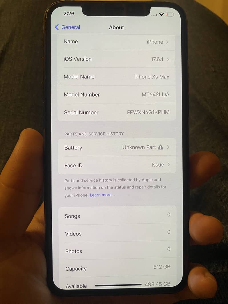 Iphone xsmax pta approved 512 gb 2