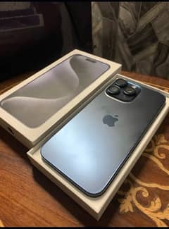 i phone 15 pro max jv 256GB (with box and cable)