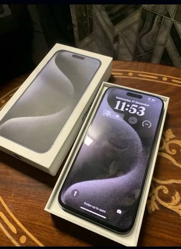 i phone 15 pro max jv 256GB (with box and cable) 1