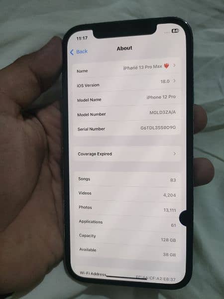 Iphone 12 Pro 128Gb. PTA Approved 1