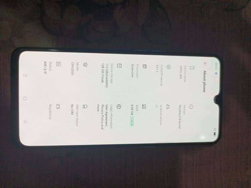 oppo f15 8/128 with box 7