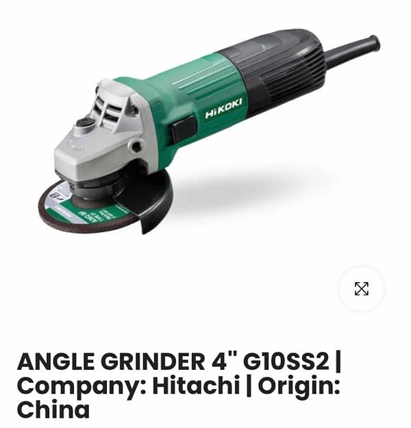 Hitachi G 10SS2 Angle Grinder 4” 0