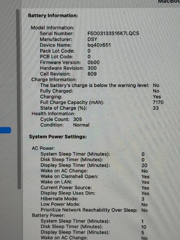 Macbook pro 16 inch, core i7 16/512 5