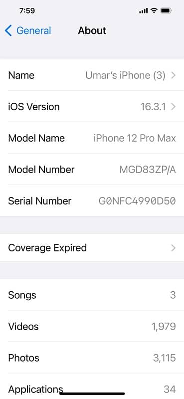 Iphone 12 promax 128 GB PTA APROVED 7