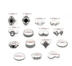 15 Pcs Rings